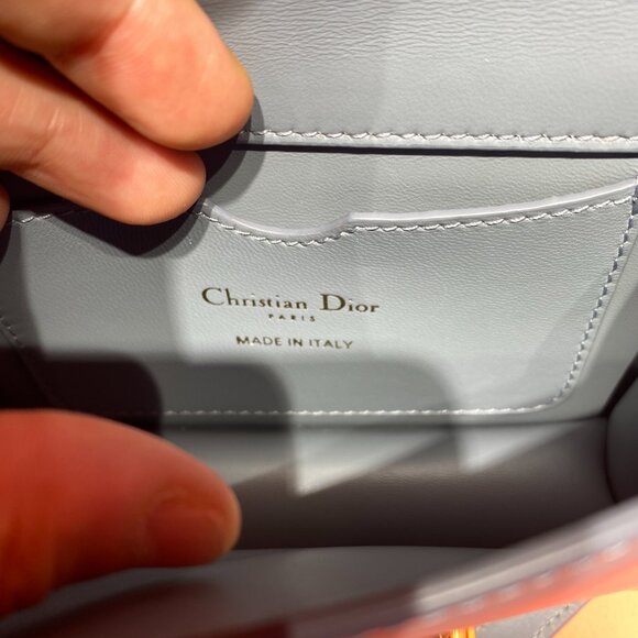 DIOR Haze Blue Cowhide Crossbody Bag - Picture 4 of 5